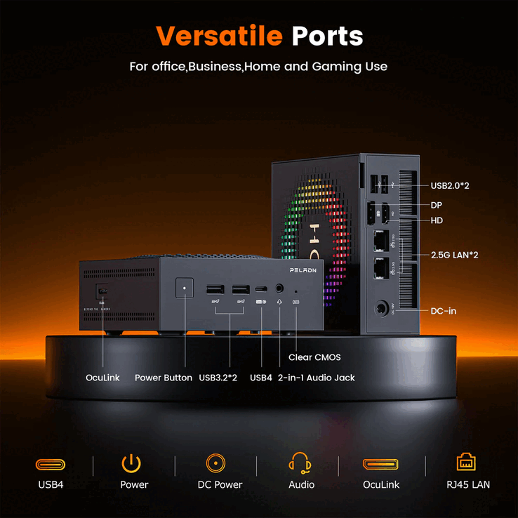 Le processeur Ryzen AI 9 HX 470 d'AMD équipe le mini-PC HO5 de Peladn.