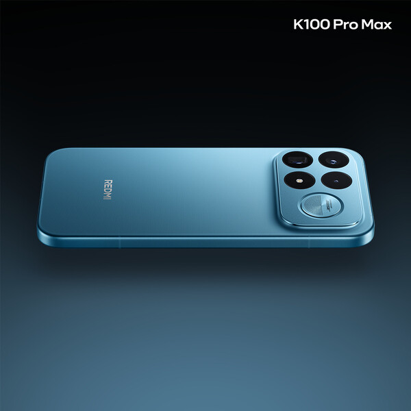 Le Xiaomi K100 Pro Max en bleu « Wind Chaser ».