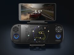 Le Retroid Dual Screen Add-on dispose d'un écran tactile AMOLED de 5,5 pouces. (Source de l'image : Retroid)