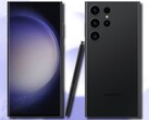 Le Samsung Galaxy S23 Ultra devrait être proposé avec des options de stockage de 256 Go, 512 Go et 1 To. (Image source : @evleaks &amp; Unsplash - édité)