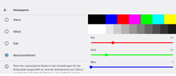 Balance des blancs réglée manuellement