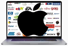 Apple propose une vaste gamme de produits à succès, dont le MacBook Pro. (Source de l'image : Apple/Pinterest - édité)