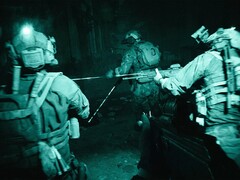 Images in-engine de Battlefield 6 montrant une mission nocturne avec des lunettes de vision nocturne. (Source de l&#039;image : Steam)