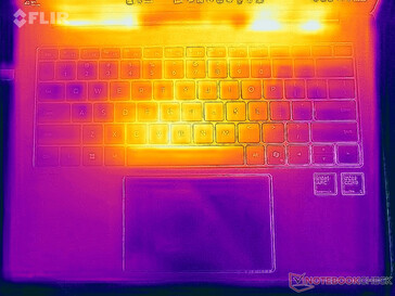 Test de résistance aux températures de surface (en haut)