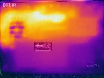 Test de stress sur les températures de surface (en bas)