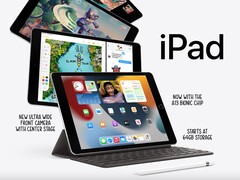 l'iPad de 10,2 pouces deApple sera toujours doté de 3 Go de RAM, tandis que l'iPad mini 6 passera à 4 Go de mémoire (Image : Apple)