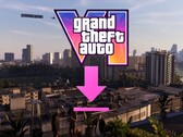Bannière sur la taille du fichier de GTA 6 avec une icône de téléchargement affichée
