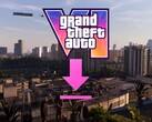 Bannière sur la taille du fichier de GTA 6 avec une icône de téléchargement affichée