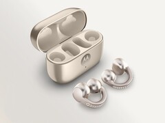 Les Moto Buds Loop en Pantone French Oak sont dotés de cristaux Swarovski. (Source de l'image : Motorola)