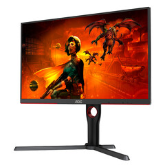 L&#039;AOC Gaming U27G3X/BK combine des images 4K avec un taux de rafraîchissement de 160 Hz. (Source de l&#039;image : AOC)