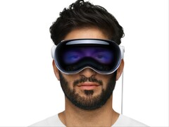Apple La fonction EyeSight de Vision Pro révèle les yeux de l'utilisateur à l'avant du casque. (Source de l'image : Apple)