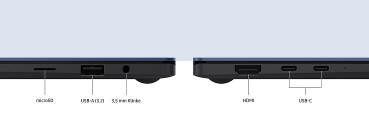 Connectivité : microSD, USB-A 3.2, casque 3,5 mm, HDMI, 2 x USB-C