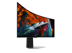 L'Odyssey OLED G9 (G95SC) a été présenté en janvier au CES 2023. (Source de l'image : Samsung)