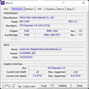 Carte mère CPU-Z