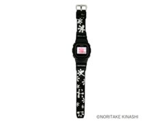 La nouvelle montre Casio G-Shock (photo) présente un design ludique en noir et blanc inspiré de l&#039;œuvre d&#039;art emblématique &quot;Reach Out&quot; de Noritake. (Source de l&#039;image : @kinashiten sur X/Twitter)