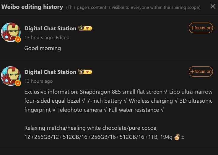 Le nouveau rapport de Digital Chat Station (Image source : Weibo - machine translated)