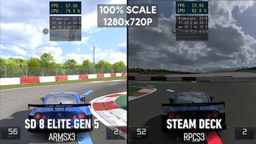 Comparaison avec Gran Turismo 5