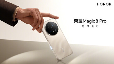 Le Magic 8 Pro en couleur or (Image source : Honor)
