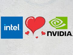 Les futurs processeurs mobiles et de bureau d&#039;Intel pourraient supprimer complètement les iGPU Arc au profit des solutions Nvidia. (Source des images : Intel, Nvidia, Unsplash, Pixabay)
