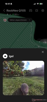 Détection par IA dans l'application