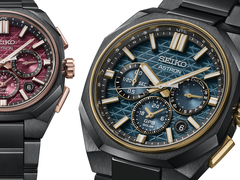 La Seiko HAB009J verte et la HAB010J bordeaux, en photo.
