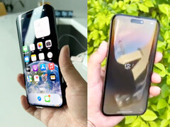 L'iPhone 14 Pro Max est plutôt élégant avec son écran incurvé. (Image source : @lipilipsi)