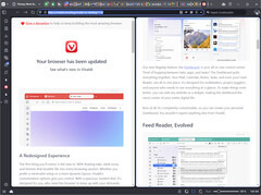 Vivaldi 7.0 avec onglets en mosaïque (Source de l'image : Own)