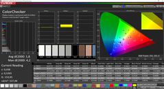 CalMAN - ColorChecker avant l'étalonnage