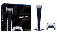 La PS5 normale et l&#039;édition numérique (illustrée ici) peuvent toutes deux utiliser le système d&#039;entrée/sortie amélioré. (Source de l&#039;image : Sony)
