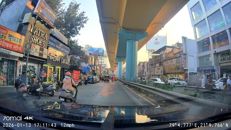La caméra frontale 70mai 4K T800