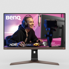 Le BenQ EW2880U est doté d&#039;une dalle 4K et d&#039;une dalle de 28 pouces avec certification HDR10. (Image source : BenQ)