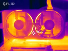 Températures de surface : Capot avant