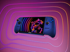 La Claw 8 EX AI+ avec Arc G3, plus abordable, se décline désormais dans un nouveau coloris. Photo : image retouchée montrant la face avant de la nouvelle référence.