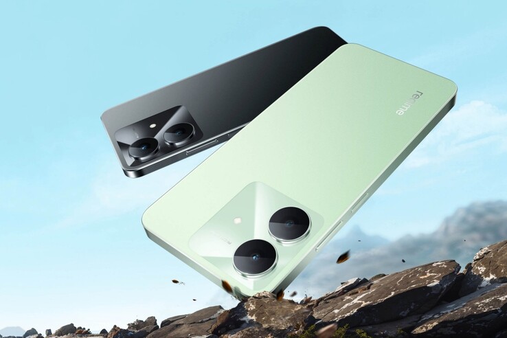 Le Realme Note 60x est proposé dans les coloris Wilderness Green et Marble Black (Image Source : Realme)