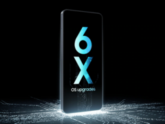 L&#039;image promotionnelle officielle du Galaxy A07 (4G) met en évidence six mises à jour majeures du système d&#039;exploitation. (Source de l&#039;image : Samsung)