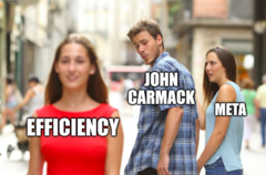 John Carmack a quitté Meta en raison de problèmes d'inefficacité. (Image : image stock avec modifications)