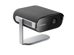 Le projecteur portable Viewsonic M1 Max peut recharger les téléphones et diffuser des vidéos à partir de Google TV. (Source de l'image : Viewsonic)