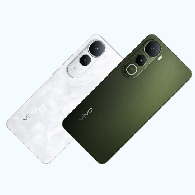 Le Vivo Y400 5G est disponible en vert olive et en blanc glam (Image source : Vivo)