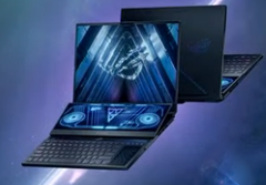 Le Zephyrus Duo 16 dispose d&#039;un second écran tactile 4K. (Image Source : Asus)