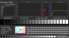 CalMAN : Échelles de gris (calibrées)