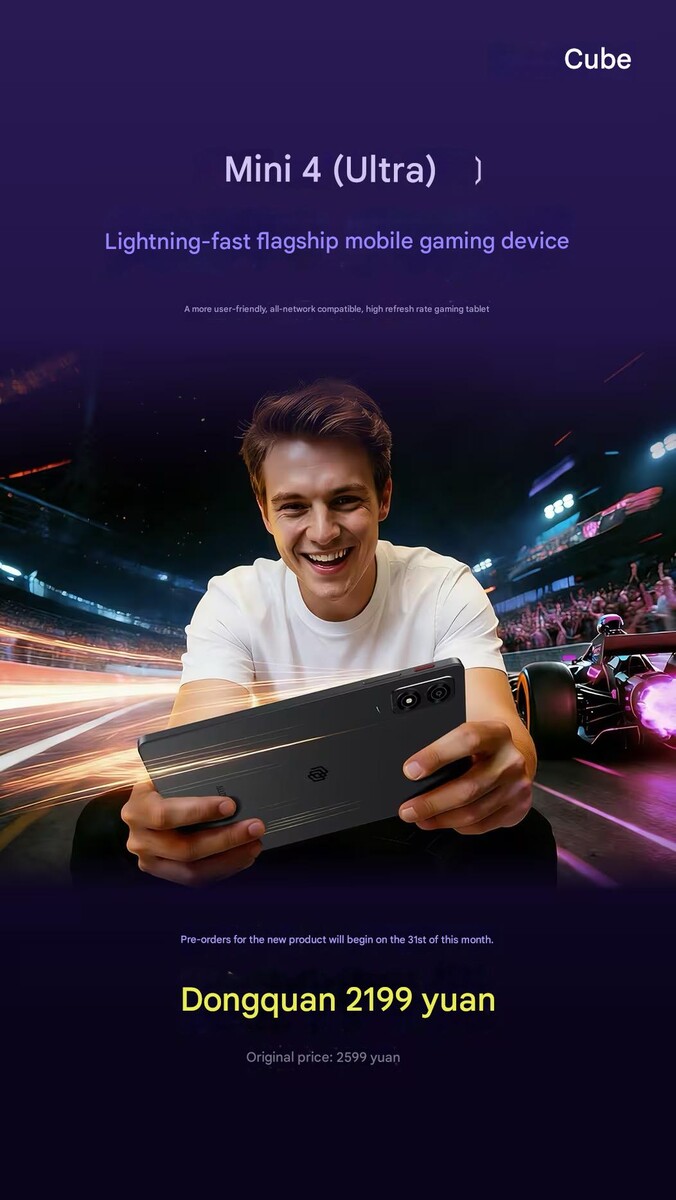 La tablette de jeu compacte alimentée par le Dimensity 8300 est dotée d'un écran de 144 Hz.