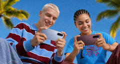OnePlus N6x en bleu glacier et rouge bordeaux