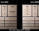 Le Kirin 9000 contre le 9000E. (Source : HuaweiCommunity)