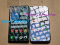 l&#039;écran de l&#039;iPhone 16 Pro Max est beaucoup plus réfléchissant que celui du S25 Ultra. (Source de l&#039;image : 6 Months Later sur YouTube, édité)