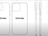 Des fuites de schémas et de CAO font état d'une caméra arrière nettement plus grande sur les prochains modèles d'iPhone 13 de Apple. (Image : EverythingApplePro/Macrumors)