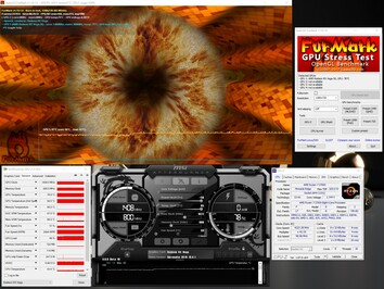 MSI AMD Radeon RX Vega 56 Air Boost OC - Stress test FurMark (PT 150 %).