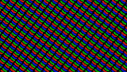 Représentation du réseau de sous-pixels (matrice RVB)