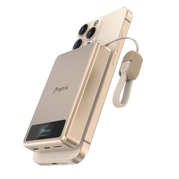 La banque d'énergie BMX SolidSafe est dotée d'un petit écran LCD (Image source : BMX)