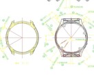 Un dépôt de la FCC pour le numéro de modèle A2292 comprend ce diagramme d'une smartwatch circulaire. (Source de l'image : FCC ID.io)