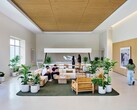 Le hall d'entrée de l'Advanced Manufacturing Center à Houston